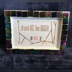Purple and Green Mosaic 5” x 7” Picture Frame Accent